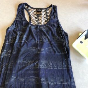 Lightweight blue tank top